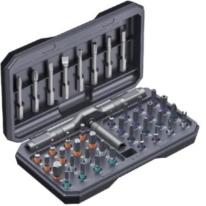 AMIR 42 in 1 Ratchet Screwdriver Kit with 40 PCS Magnetic Bits