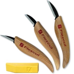 FLEXCUT Starter 3 Wood Carving Knife Set KN500