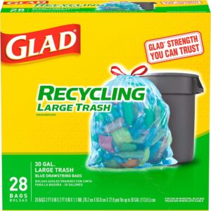 Glad Trash Bags, Large Drawstring Garbage Bags