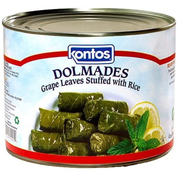 Kontos Dolmas Stuffed Grape Leaves with Rice