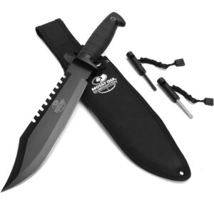 Mossy Oak Survival Hunting Knife with Sheath