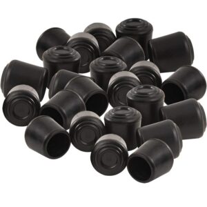 SoftTouch 1/2" Round Slip-On Rubber Folding Metal Chair Leg Tip Replacement